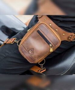 Tilla Leather Craft - Ronin – Tilla Leather Craft (Unisex, Hakiki Crazy Horse Deri, Motorsiklet Bacak Çantası) | Hakiki Deri El Yapımı Çanta, Erkek, Genel