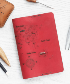 Yuji – Tilla Leather Craft [Hakiki Crazy Horse Deri, El Yapımı, A5] Defter Kılıfı