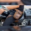 Ronin – Tilla Leather Craft (Unisex, Hakiki Crazy Horse Deri, Motorsiklet Bacak Çantası)