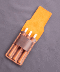 Tilla Leather Craft - Sora – Tilla Leather Craft [Hakiki Crazy Horse Deri, Üç Bölmeli, El Yapımı] Kalemlik | Hakiki Deri El Yapımı Aksesuar, Erkek, Genel, Kadın, Kalemlik