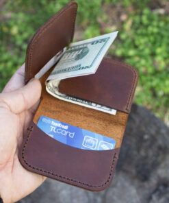 Tilla Leather Craft - Tatsuya – Tilla Leather Craft [Hakiki Crazy Horse Deri, El Yapımı, Erkek] Cüzdan | Hakiki Deri El Yapımı Aksesuar, Cüzdan, Erkek, Genel, Kredi Kart Cüzdanları