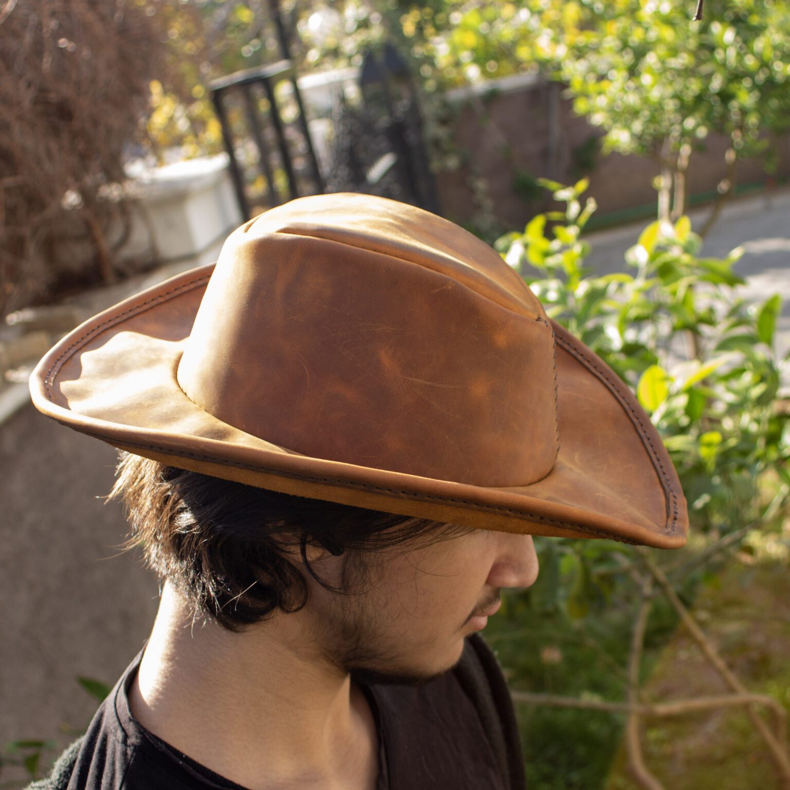 Tilla Leather Craft - Jiro – Tilla Leather Craft [Hakiki Deri, El Yapımı] Kovboy Şapkası | Hakiki Deri El Yapımı Aksesuar, Erkek, Genel, Kadın