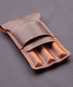Tilla Leather Craft - Sora – Tilla Leather Craft [Hakiki Crazy Horse Deri, Üç Bölmeli, El Yapımı] Kalemlik | Hakiki Deri El Yapımı Aksesuar, Erkek, Genel, Kadın, Kalemlik