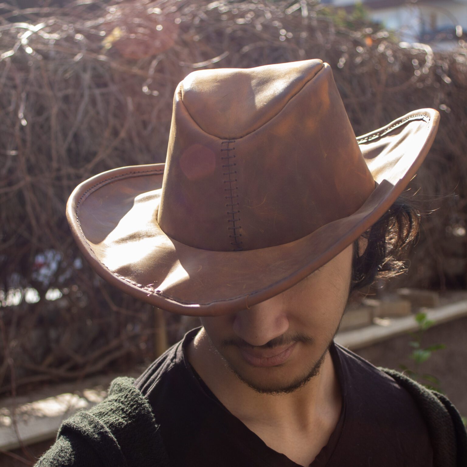 Tilla Leather Craft - Jiro – Tilla Leather Craft [Hakiki Deri, El Yapımı] Kovboy Şapkası | Hakiki Deri El Yapımı Aksesuar, Erkek, Genel, Kadın