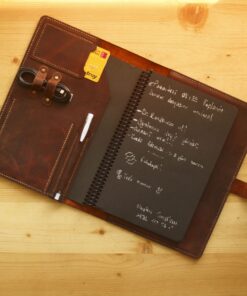 Tilla Leather Craft - Tetsuya – Tilla Leather Craft [Hakiki Crazy Horse Deri, 10 inç, El Yapımı] Tablet & Defter Kılıfı | Hakiki Deri El Yapımı Ajanda, Aksesuar, Erkek, Genel, Kadın
