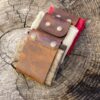 Kage – Tilla Leather Handcraft [Mumlu Kanvas, El Yapımı] Avcı Bel Çantası