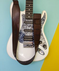 Ritsu – Tilla Leather Craft [Hakiki Crazy Horse Deri, Kişiselleştirilebilir, El Yapımı] Gitar Askısı