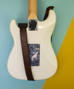 Tilla Leather Craft - Ritsu – Tilla Leather Craft [Hakiki Crazy Horse Deri, Kişiselleştirilebilir, El Yapımı] Gitar Askısı | Hakiki Deri El Yapımı Aksesuar, Dekorasyon, Erkek, Genel, Kadın