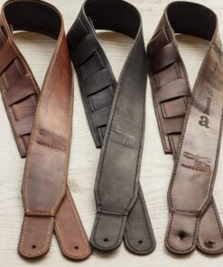 Tilla Leather Craft - Ritsu – Tilla Leather Craft [Hakiki Crazy Horse Deri, Kişiselleştirilebilir, El Yapımı] Gitar Askısı | Hakiki Deri El Yapımı Aksesuar, Dekorasyon, Erkek, Genel, Kadın