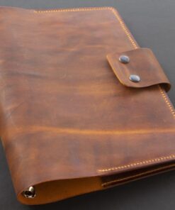 Tilla Leather Craft - Miyamoto – Tilla Leather Craft [Hakiki Deri, El Yapımı, A4 Mekanizmalı, Kişiselleştirilebilir] Dosya Kılıfı | Hakiki Deri El Yapımı Ajanda, Aksesuar, Erkek, Genel, Kadın