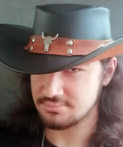 Alternative view of Jiro – Tilla Leather Craft [Hakiki Deri, El Yapımı] Kovboy Şapkası