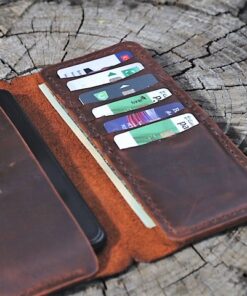 Tilla Leather Craft - Hiroki – Tilla Leather Craft [Hakiki Crazy Horse Deri, Unisex, El Yapımı, Telefon ve Kart Bölmeli] Cüzdan | Hakiki Deri El Yapımı Cüzdan, Erkek, Genel, Kadın, Kredi Kart Cüzdanları