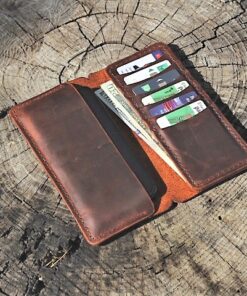 Tilla Leather Craft - Hiroki – Tilla Leather Craft [Hakiki Crazy Horse Deri, Unisex, El Yapımı, Telefon ve Kart Bölmeli] Cüzdan | Hakiki Deri El Yapımı Cüzdan, Erkek, Genel, Kadın, Kredi Kart Cüzdanları
