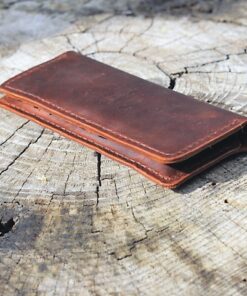 Tilla Leather Craft - Hiroki – Tilla Leather Craft [Hakiki Crazy Horse Deri, Unisex, El Yapımı, Telefon ve Kart Bölmeli] Cüzdan | Hakiki Deri El Yapımı Cüzdan, Erkek, Genel, Kadın, Kredi Kart Cüzdanları