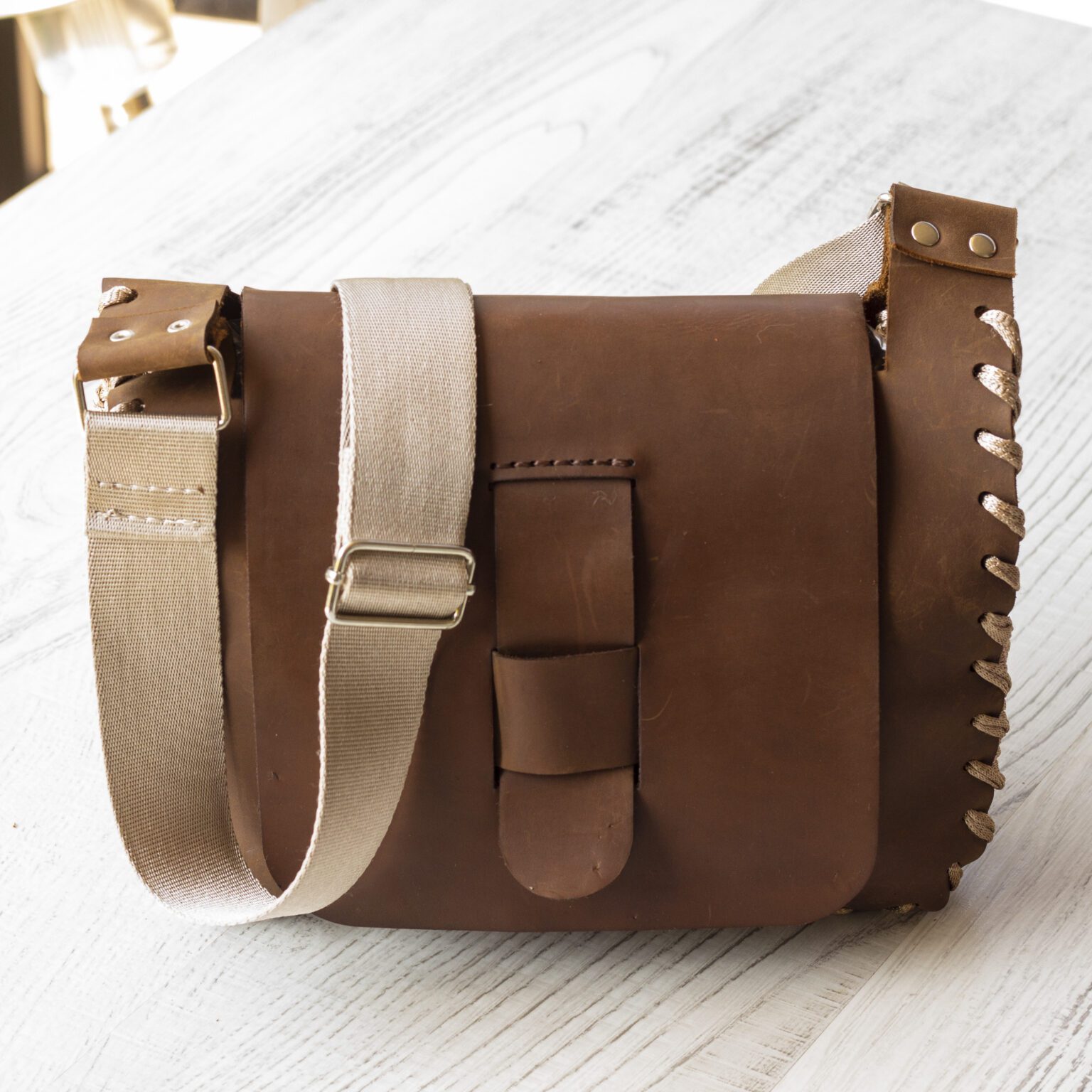 Tilla Leather Craft - Deri Kapaklı Örgü Bayan Çanta – El Örgüsü | Hakiki Deri El Yapımı Çanta, El Örgüsü, Genel, Kadın