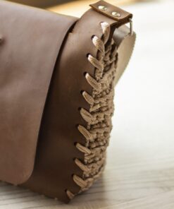 Tilla Leather Craft - Deri Kapaklı Örgü Bayan Çanta – El Örgüsü | Hakiki Deri El Yapımı Çanta, El Örgüsü, Genel, Kadın