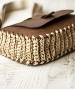 Tilla Leather Craft - Deri Kapaklı Örgü Bayan Çanta – El Örgüsü | Hakiki Deri El Yapımı Çanta, El Örgüsü, Genel, Kadın