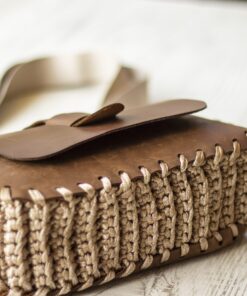 Tilla Leather Craft - Deri Kapaklı Örgü Bayan Çanta – El Örgüsü | Hakiki Deri El Yapımı Çanta, El Örgüsü, Genel, Kadın