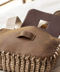 Tilla Leather Craft - Deri Kapaklı Örgü Bayan Çanta – El Örgüsü | Hakiki Deri El Yapımı Çanta, El Örgüsü, Genel, Kadın