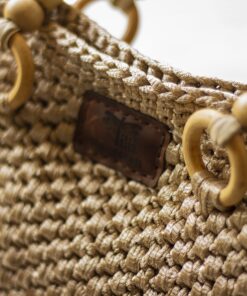 Tilla Leather Craft - Polyester Ribbon El Çantası | Hakiki Deri El Yapımı Çanta, El Örgüsü, Genel, Kadın
