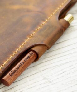 Tilla Leather Craft - Kazuya – Tilla Leather Craft [Hakiki Crazy Horse Deri, A5 Boyut, El Yapımı] Defter Kılıfı | Hakiki Deri El Yapımı Ajanda, Genel