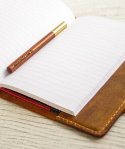 Tilla Leather Craft - Kazuya – Tilla Leather Craft [Hakiki Crazy Horse Deri, A5 Boyut, El Yapımı] Defter Kılıfı | Hakiki Deri El Yapımı Ajanda, Genel