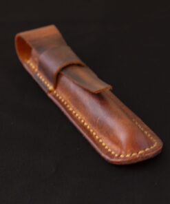 Tilla Leather Craft - Kizuna – Tilla Leather Craft (Unisex, Hakiki Crazy Horse Deri, Tek Bölmeli Kalemlik) | Hakiki Deri El Yapımı Aksesuar, Erkek, Genel, Kadın, Kalemlik