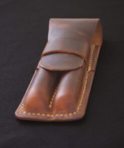 Tilla Leather Craft - Kizuna – Tilla Leather Craft (Unisex, Hakiki Crazy Horse Deri, İkili Bölmeli Kalemlik) | Hakiki Deri El Yapımı Aksesuar, Erkek, Genel, Kadın, Kalemlik
