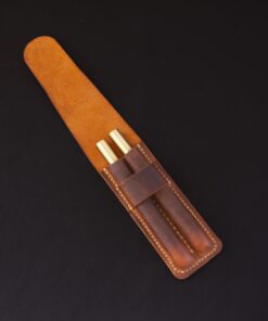 Tilla Leather Craft - Kizuna – Tilla Leather Craft (Unisex, Hakiki Crazy Horse Deri, İkili Bölmeli Kalemlik) | Hakiki Deri El Yapımı Aksesuar, Erkek, Genel, Kadın, Kalemlik