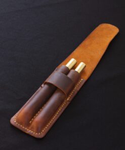 Tilla Leather Craft - Kizuna – Tilla Leather Craft (Unisex, Hakiki Crazy Horse Deri, İkili Bölmeli Kalemlik) | Hakiki Deri El Yapımı Aksesuar, Erkek, Genel, Kadın, Kalemlik